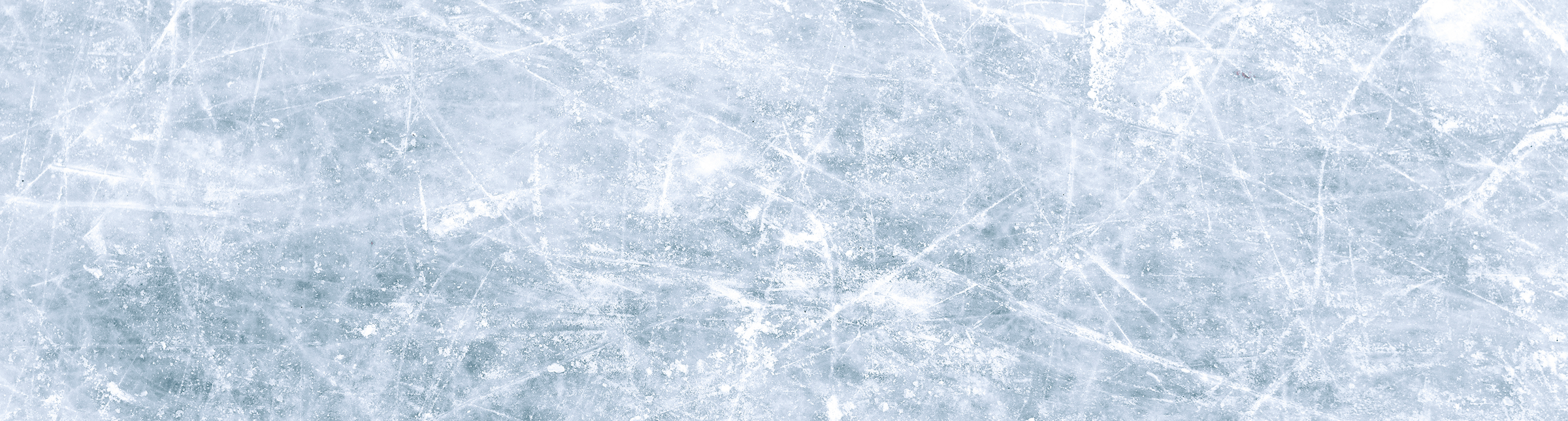 Natural scratched ice at the ice rink